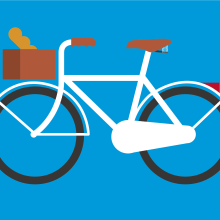 Bicicleta. Ilustração tradicional projeto de Albert Valiente - 31.03.2016