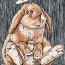 Ilustración "Bunny". Un proyecto de Ilustración tradicional de Esteban Belvís - 01.04.2016