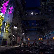 Cinema4D Apocaliptic City Night Scene. Projekt z dziedziny 3D użytkownika Alba - 02.04.2016