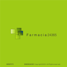 FARMACIA 24365 // Corporate identity. Br, ing, Identit, and Graphic Design project by Enedeache - 04.04.2016