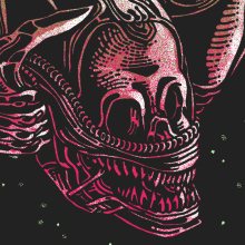 ALIEN HORROR SHOW BY NEW RULE COLLECTIVE. Traditional illustration, Graphic Design, and Screen Printing project by Copete Cohete - 04.04.2016
