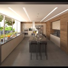 Cocina Lomas C. Un proyecto de Fotografía, 3D, Arquitectura, Cocina, Arquitectura interior y Diseño de interiores de Lourdes Rodriguez - 03.08.2015
