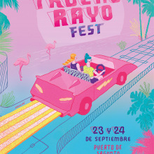 TruenoRayo Fest. Illustration, Grafikdesign, T und pografie project by Ana Galvañ - 06.04.2016