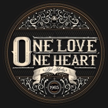 One Love One Heart Ein Projekt aus dem Bereich Kalligrafie von Alejandro Roldan - 07.04.2016