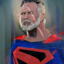 OLD SUPERMAN / KINGDOM COME. Un proyecto de Ilustración y Cómic de Ismael Alabado - 10.04.2016