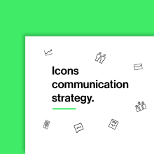 Icons Communication Strategy. Design, e Design gráfico projeto de Carla Gonzalez - 13.04.2016
