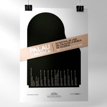 Palau de la Música Poster. Design gráfico projeto de Jose Ribelles - 13.04.2016