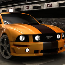 Mustang 3D. 3D projeto de Alessio Conte - 14.04.2016