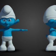 3D Smurf. 3D project by Alessio Conte - 04.14.2016