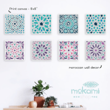Moroccan canvases wall decor by Mokami Design. Design, Artesanato, e Design de produtos projeto de Noel del Mar - 07.04.2016