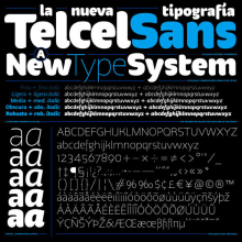 Telcel Sans | Tipografía corporativa. T, and pograph project by GM Meave - 04.18.2016