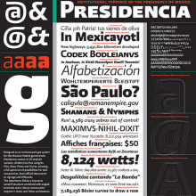 Presidencia Sans | Familia tipográfica institucional para el gobierno federal de México. T, and pograph project by GM Meave - 04.18.2016