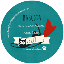 Mascotas. Diseño de chapas de 75mm.. Un projet de Design  et Illustration traditionnelle de Carmen Vázquez - 19.12.2014