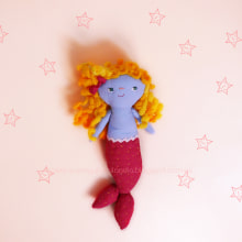 Bonnie mermaid. Character Design, and Product Design project by Ana - 04.24.2016