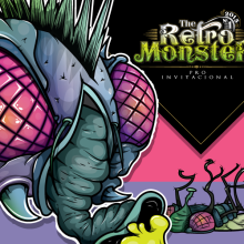 The Retro Monster. Ilustração tradicional, e Design de personagens projeto de Daniel Carrillo - 28.04.2016