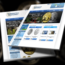 Sitio Web Numismática Monterrey. Desenvolvimento Web projeto de As Diseño Diseño Web Monterrey - 02.05.2016