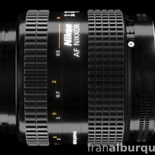 Infografía despiece de objetivo fotográfico Nikon. 3D & Infographics project by Fran Alburquerque - 04.09.2015