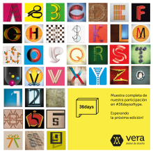 Resumen de la participación en la última edición de 36daysoftype. Graphic Design, T, and pograph project by Carlos Juan Vera Clemente - 05.04.2016
