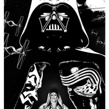 Ilustración Star Wars Lado Oscuro. Comic projeto de Salvador Navarro Portillo - 04.05.2016