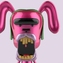 Conejo en babia. Een project van  Ontwerp, Traditionele illustratie, 3D, Animatie, Ontwerp van personages y  Beeldende kunst van María García González - 04.05.2016