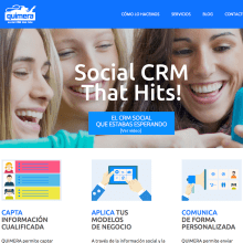 Web corporativa Quimera Social CRM. Web Development project by Chelo Fernández Díaz - 05.31.2015