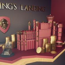 King's Landing! Hear me Roar!. Un proyecto de Motion Graphics, Cine, vídeo, televisión, 3D, Dirección de arte, Br e ing e Identidad de Albert Carruesco - 20.03.2016