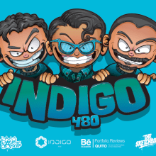 Team Indigo480 / Character Design. Ilustração tradicional, Animação, e Design de personagens projeto de Daniel Carrillo - 13.05.2016