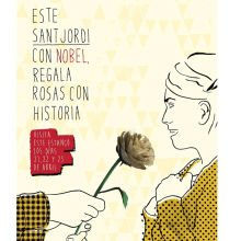 Rosas de origami para campaña de Sant Jordi de Nobel . Um projeto de Papercraft de Estela Moreno Orteso - 22.04.2015