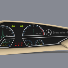 Ejercicio diseño, volumetria, maqueta y modelado 3d (car dashboard). 3D projeto de Leandro López - 16.05.2016