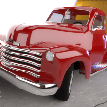 Chevrolet Pickup 1950 | Maya, Arnold, Photoshop. 3D projeto de Paco Ruiz - 29.02.2016