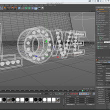 Mi Proyecto del curso: Lettering 3D: modelado y texturizado con Cinema 4D. Un proyecto de 3D de Leonardo Ezequiel Olivito - 19.05.2016