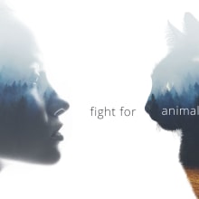 Fight for animal rights. Graphic Design project by Blanca Valero Mayo - 05.21.2016