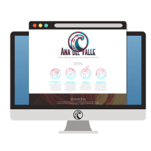 Diseño web AnadelValle.com. Un proyecto de Diseño Web de Ana del Valle Seoane - 29.02.2016