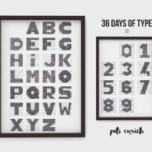 36 Days of Type 03. Design gráfico, e Tipografia projeto de Pili Enrich Pons - 23.05.2016