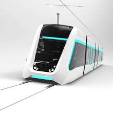 Tranvía 3D. Un proyecto de 3D, Diseño de automoción y Diseño de producto de Noelia Muñoz - 24.05.2016