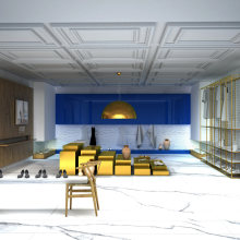 Diseño Espacio Comercial Boutique. Hotel Mediterranea.2014.. Projekt z dziedziny Projektowanie wnętrz użytkownika Juanjo Almagro Estudio - 25.05.2016