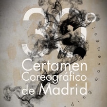 30º Certamen Coreográfico de Madrid "Expanding movement" (concurso para creación de imagen). Un proyecto de Diseño, Dirección de arte, Diseño editorial, Bellas Artes y Diseño gráfico de Edgardo Ottaviano - 09.05.2016