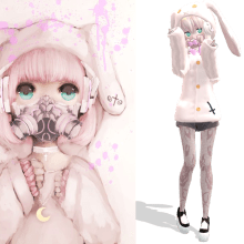 Goth Pastel Dibujo & En 3D (MMD). 3D, Animation, and Fine Arts project by mikulokilla - 05.29.2016