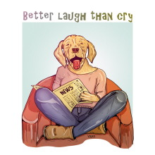 Laugh or cry?. Ilustração tradicional projeto de Yolanda Pérez Sánchez - 29.05.2016