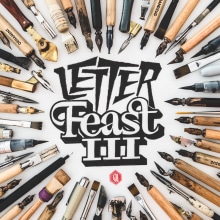 Letter Feast #3. Projekt z dziedziny Projektowanie graficzne, T, pografia i  Kaligrafia użytkownika Joan Quirós - 29.05.2016