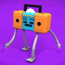 Mi propio rig modelado y animado en 3D: "DiskBot", la pequeña grabadora que lleva la onda en sus circuitos.. 3D, and Animation project by Zahid Cruz - 05.30.2016