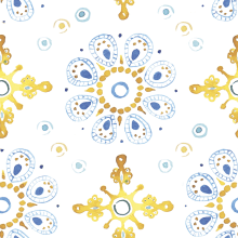patterns with watercolor. Un proyecto de Diseño, Ilustración tradicional, Moda y Diseño gráfico de MARIAJOSE RUZAFA - 04.06.2016