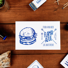 FLAMAZUL. Un proyecto de Diseño, Ilustración tradicional, Br, ing e Identidad y Diseño gráfico de La División Brand Firm - 31.03.2016