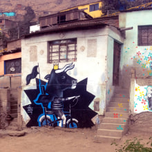 Toro Loco en Fiteca. Un projet de Illustration traditionnelle, Installations, Photographie, Direction artistique, Peinture , et Art urbain de karol narciso - 10.06.2016