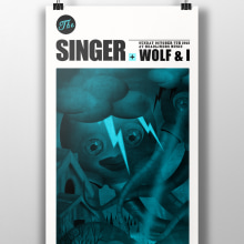 The Singer. Design, and Traditional illustration project by Sergio Millan - 12.26.2012