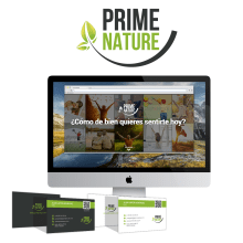 Prime Nature. Diseño imagen corporativa y web Ein Projekt aus dem Bereich Kunstleitung von Omar Benyakhlef Domínguez - 15.03.2016