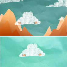 little cloud. Ilustração tradicional, e Animação projeto de Tamar - 19.06.2016