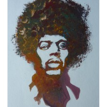 Jimy Hendrix. Un proyecto de Ilustración tradicional y Bellas Artes de alberto martinez romero - 19.06.2016