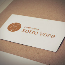 logotipo camerata Sotto Voce. Design, Br, ing, Identit, Graphic Design, and Naming project by emilio_marin - 06.19.2016