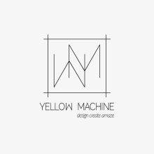 Yellow Machine Studio Identity. Br, ing, Identit, Graphic Design, and Packaging project by Ainara Bruña - 06.21.2016